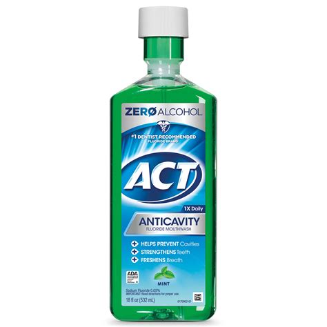 act anticavity fluoride mouthwash mint